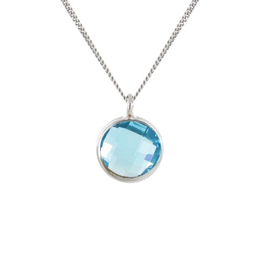 Collier Argent Rond Cristal - Classics - LES POULETTES BIJOUX - Modalova