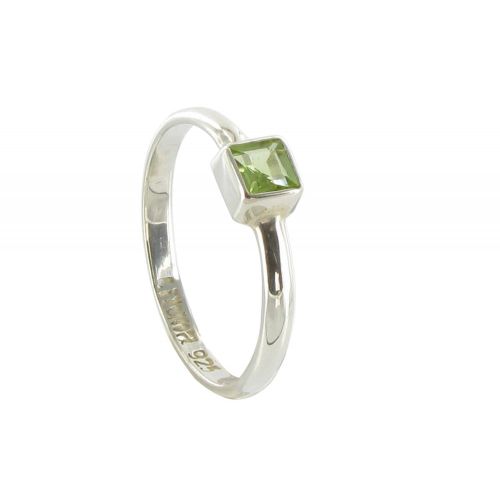 V Bague Argent 925 et Péridot - taille 52 - LES POULETTES BIJOUX - Modalova