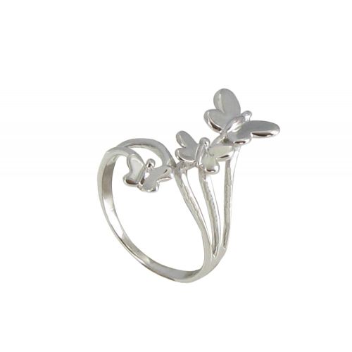 Bague Argent Envolée de Papillons - taille 52 - LES POULETTES BIJOUX - Modalova