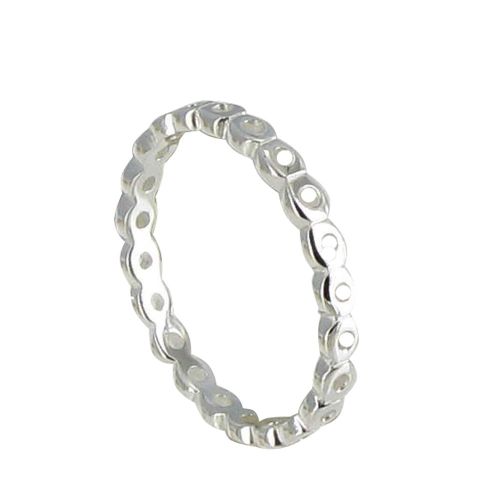 Bague Argent 925 Ronds Ajourés - taille 52 - LES POULETTES BIJOUX - Modalova