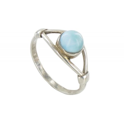 Bague Argent Perle de Larimar - taille 52 - LES POULETTES BIJOUX - Modalova