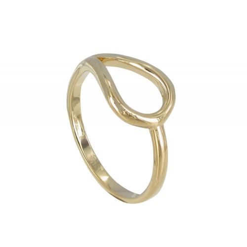 Bague Plaqué Or Goutte Evidée - taille 58 - LES POULETTES BIJOUX - Modalova