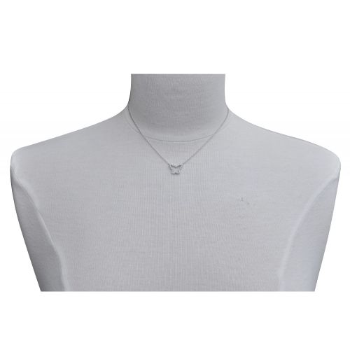 Collier 925 Papillon Entouré de Strass - LES POULETTES BIJOUX - Modalova