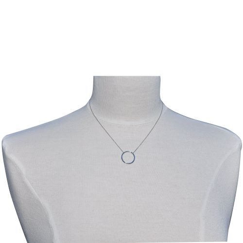 Collier Rhodié Petit Cercle - LES POULETTES BIJOUX - Modalova