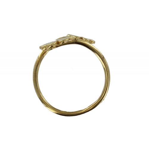 Bague Plaqué Double Trèfles - taille 50 - LES POULETTES BIJOUX - Modalova
