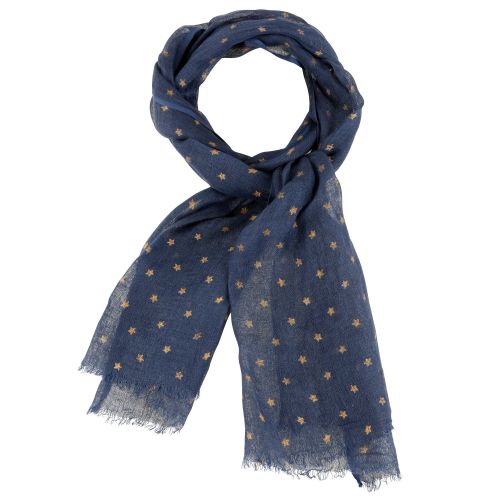 BIJOUX - Echarpe 100% Lin Etoile Dorée Colors - LES POULETTES - Modalova