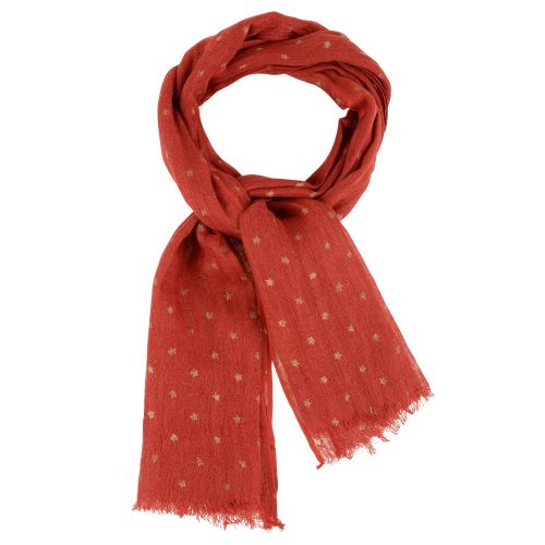BIJOUX - Echarpe 100% Lin Etoile Dorée Colors - LES POULETTES - Modalova