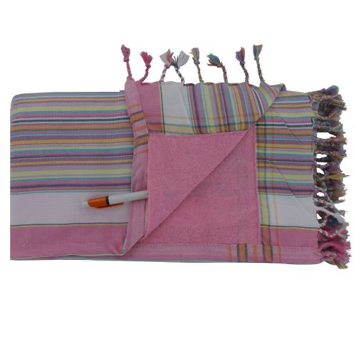 BIJOUX - V Kikoy Serviette Plage Coton Couleur Rayé Clair - LES POULETTES - Modalova