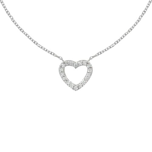 Collier Coeur de Strass Ajouré - LES POULETTES BIJOUX - Modalova