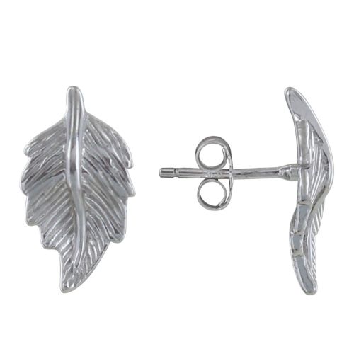 Boucles d'Oreilles 925 Rhodié Feuilles - LES POULETTES BIJOUX - Modalova