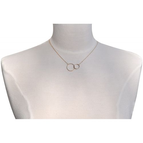 Collier Plaqué Deux Cercles - LES POULETTES BIJOUX - Modalova