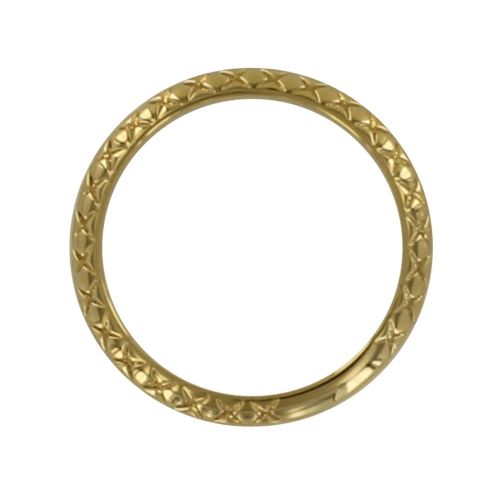 Bague Plaqué Alliance Ciselée - taille 50 - LES POULETTES BIJOUX - Modalova