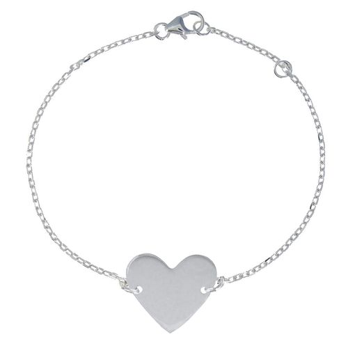 Bracelet Coeur en Argent - LES POULETTES BIJOUX - Modalova