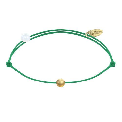 Bracelet Lien Petite Perle Plaqué Or - Classics - Vert - LES POULETTES BIJOUX - Modalova