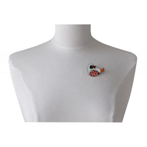 Broche Oiseau Émaillé - LES POULETTES BIJOUX - Modalova
