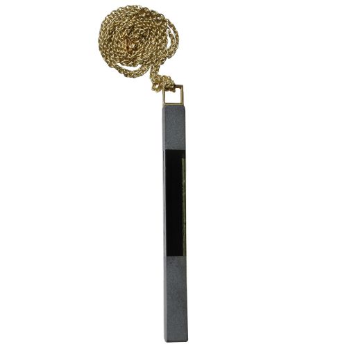 Sautoir Rectangle en Laiton et Verre Feuilleté - LES POULETTES BIJOUX - Modalova