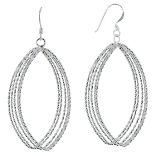 Boucles d'Oreilles 925 Cinq Ovales Torsadés - LES POULETTES BIJOUX - Modalova