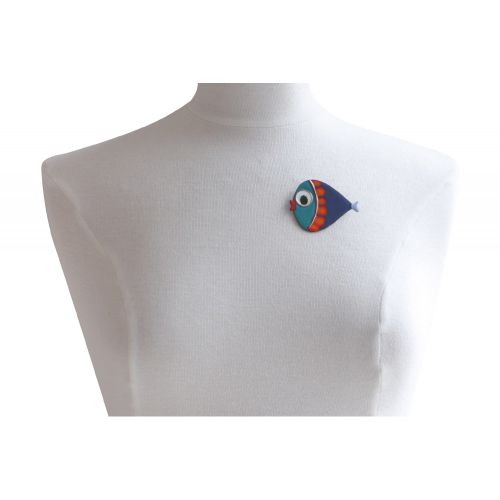 Broche Poisson émaillée - LES POULETTES BIJOUX - Modalova