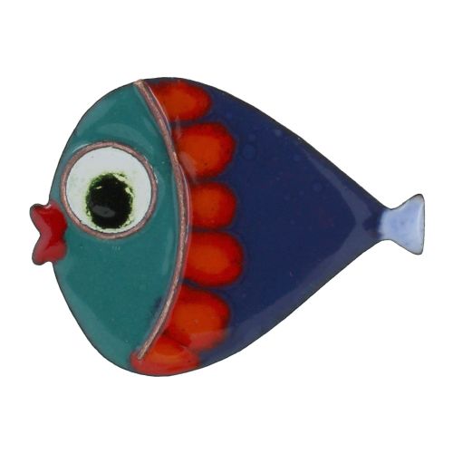 Broche Poisson émaillée - LES POULETTES BIJOUX - Modalova
