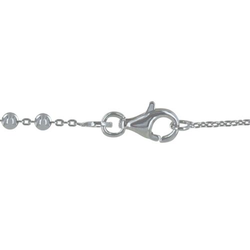 Collier 925 Rhodié et Billes - taille 45 cm - LES POULETTES BIJOUX - Modalova