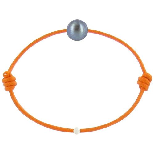 Bracelet La Perle de Culture des Poulettes - Colors - Orange - LES POULETTES BIJOUX - Modalova
