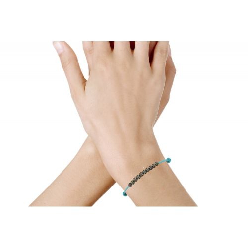 Bracelet Lien Numéro 10 Perle Noire des Poulettes - Classics - LES POULETTES BIJOUX - Modalova