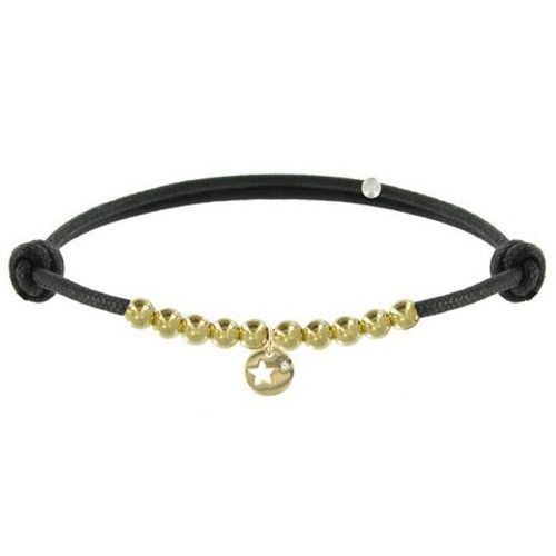 Bracelet Lien Médaille Etoile et Perles Plaquées - Classics - LES POULETTES BIJOUX - Modalova
