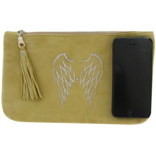 BIJOUX - Pochette Sac Cuir Clouté Couleur Mer - LES POULETTES - Modalova