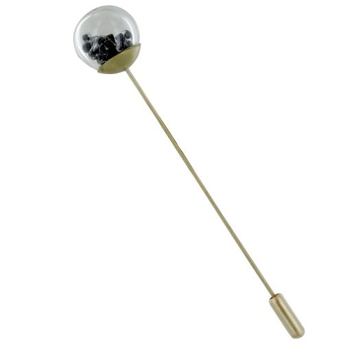 Broche Laiton Bulle Pâte de Verre et Perles - LES POULETTES BIJOUX - Modalova