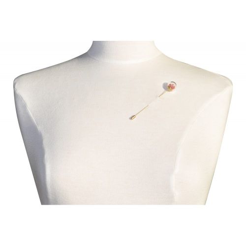 Broche Laiton Bulle Pâte de Verre et Perles - LES POULETTES BIJOUX - Modalova