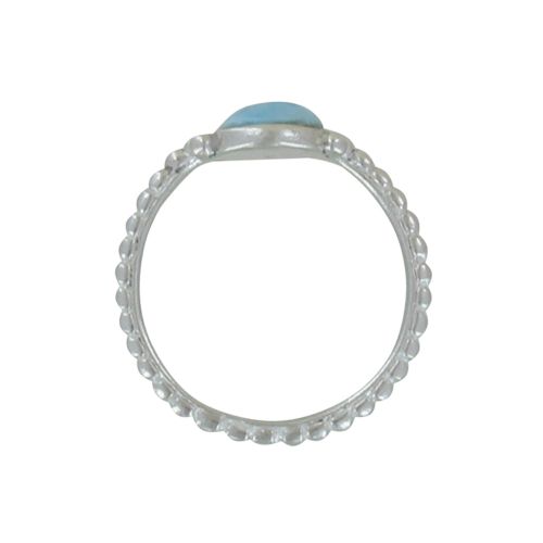 Bague Argent 925 Petite Goutte de Larimar - taille 58 - LES POULETTES BIJOUX - Modalova
