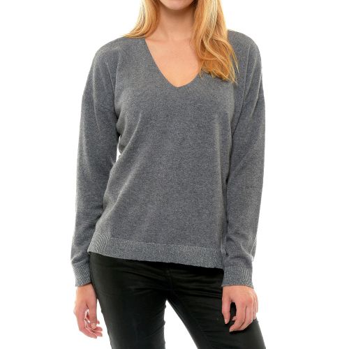 BIJOUX - Pull 100% Cachemire Oversize Gris Anthracite - LES POULETTES - Modalova