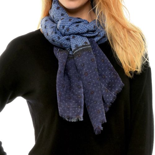 BIJOUX - Echarpe 100% Laine Pois Noir et Grain de Riz - LES POULETTES - Modalova