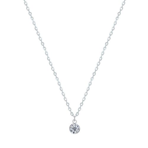 Collier Chaine Argent 925 et Strass - Blanc - LES POULETTES BIJOUX - Modalova