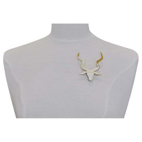 Broche Impala en Corne Modèle 1 - LES POULETTES BIJOUX - Modalova