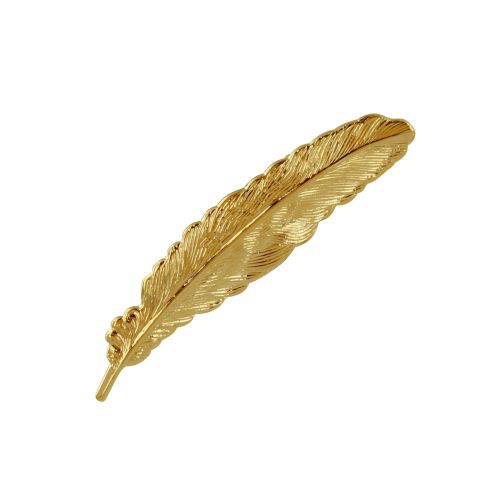 Broche Plaqué Plume - LES POULETTES BIJOUX - Modalova