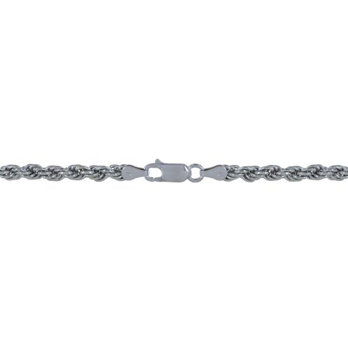 Collier 925 Rhodié Mailles Corde - LES POULETTES BIJOUX - Modalova