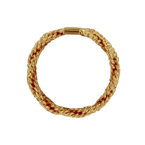 Bague Plaqué Or Large Torsade - LES POULETTES BIJOUX - Modalova
