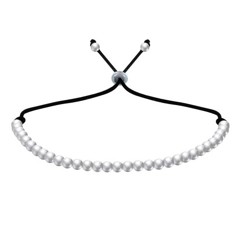 Bracelet Lien Perles Argent - LES POULETTES BIJOUX - Modalova
