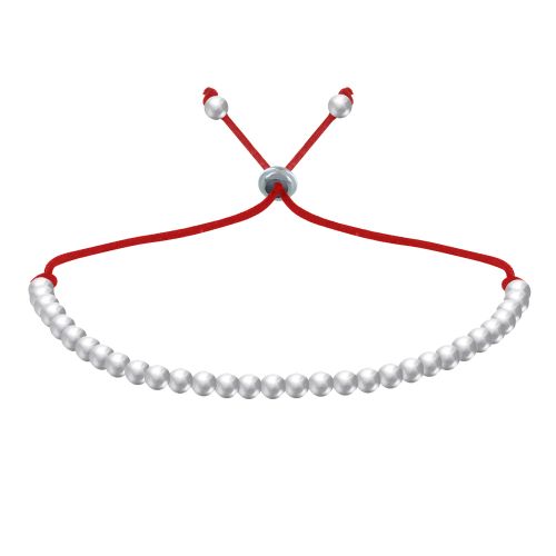 Bracelet Lien Perles Argent - LES POULETTES BIJOUX - Modalova