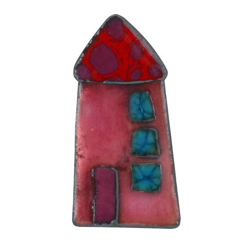 Broche Maison Émaillée - LES POULETTES BIJOUX - Modalova