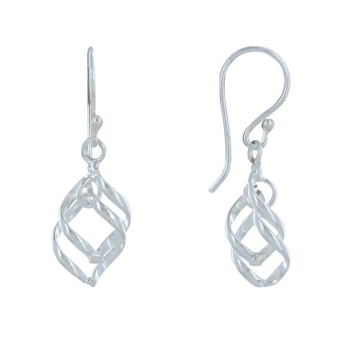 Boucles d'Oreilles Losanges Entrelacés - LES POULETTES BIJOUX - Modalova