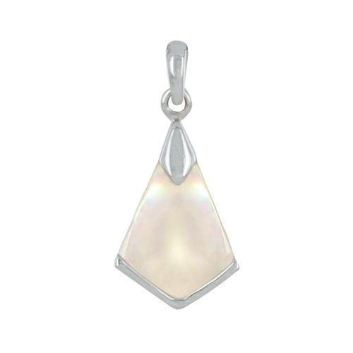 Pendentif Argent Triangle de Nacre - LES POULETTES BIJOUX - Modalova