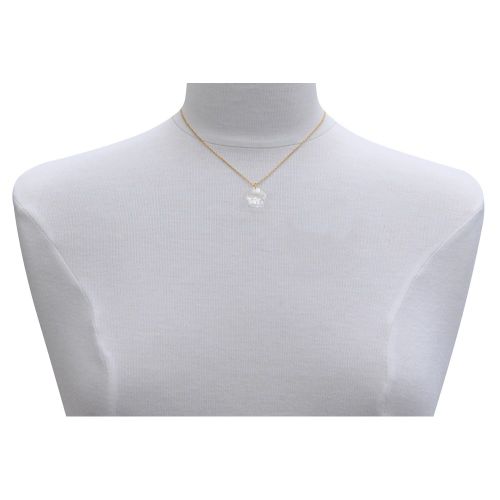 Collier Plaqué Or Fleur de Nacre Ivoire - LES POULETTES BIJOUX - Modalova