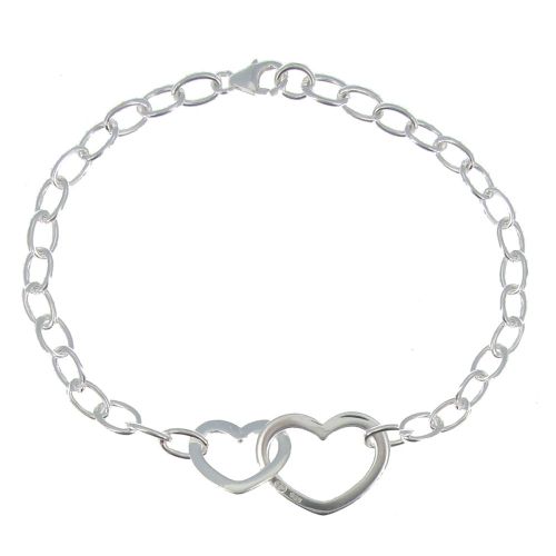 Bracelet Double Coeurs - LES POULETTES BIJOUX - Modalova
