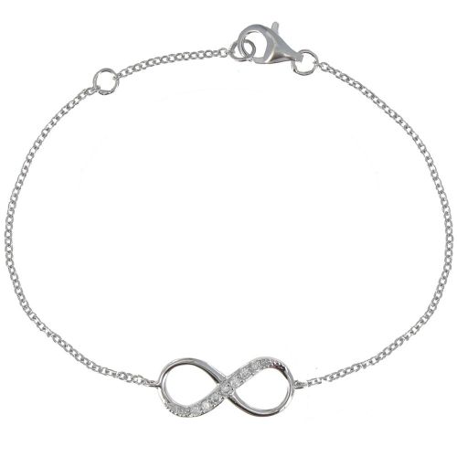 Bracelet 925 Infini et Strass - LES POULETTES BIJOUX - Modalova