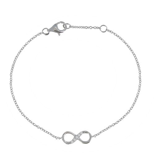 Bracelet Infini et Strass - Petit Modèle - LES POULETTES BIJOUX - Modalova