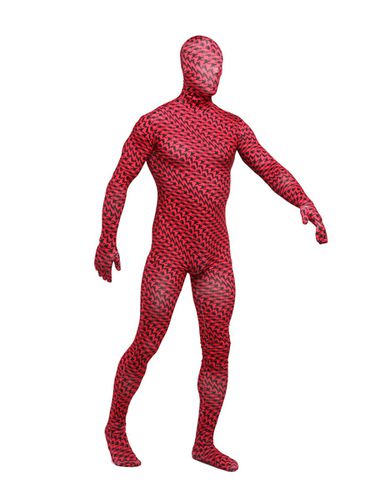 Costume de zentai rouge cossais en lycra spandex envelopp Dguisements Halloween - Milanoo - Modalova