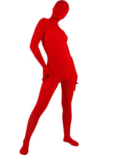 Zentai Unisexe Intgral en velours rouge pour Dguisements Halloween Dguisements Halloween - Milanoo - Modalova