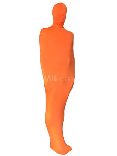 Zentai Orange Toussaint Cosplay Costume En Lycra Spandex Envelopp Dguisements Halloween - Milanoo - Modalova